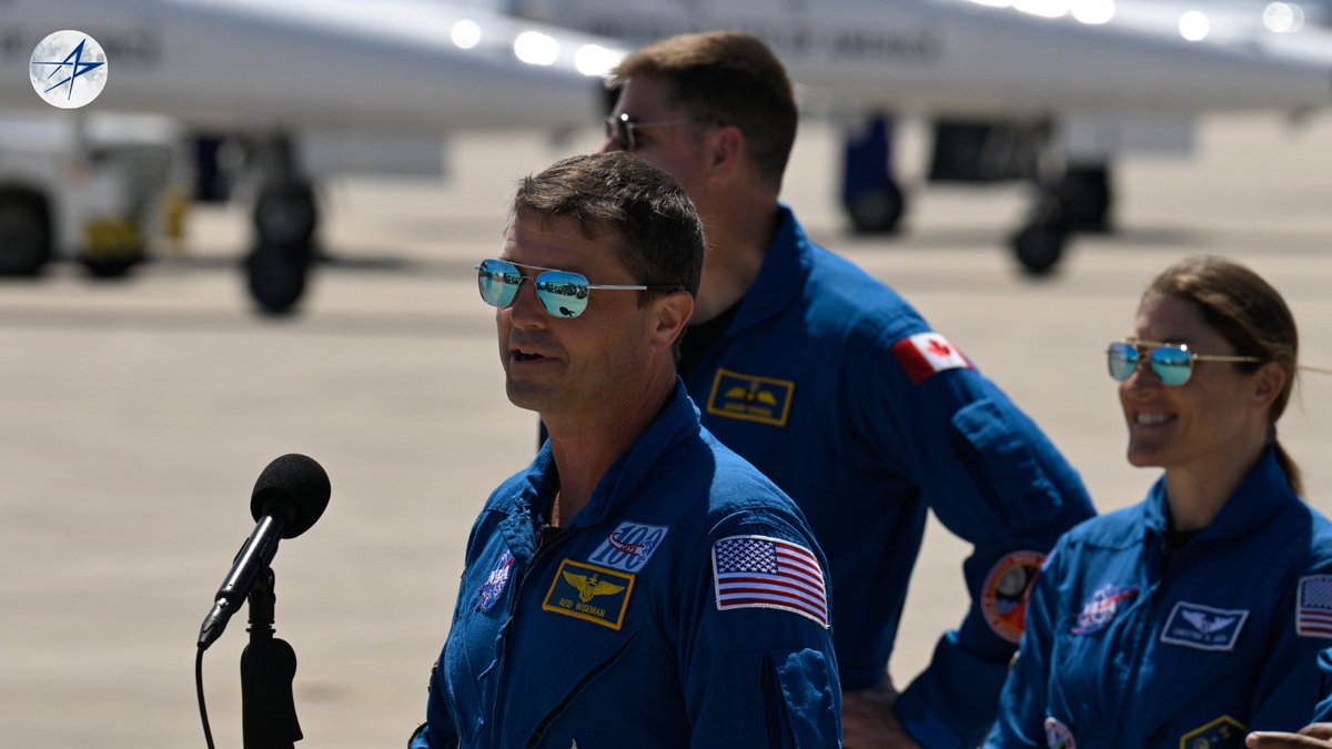 LMSpace's tweet image. The Artemis II crew has arrived at @NASAKennedy ahead of launch!

Soon, they’ll become the first crew to fly aboard @NASA's Orion spacecraft, traveling farther in space than any humans in over 50 years.
