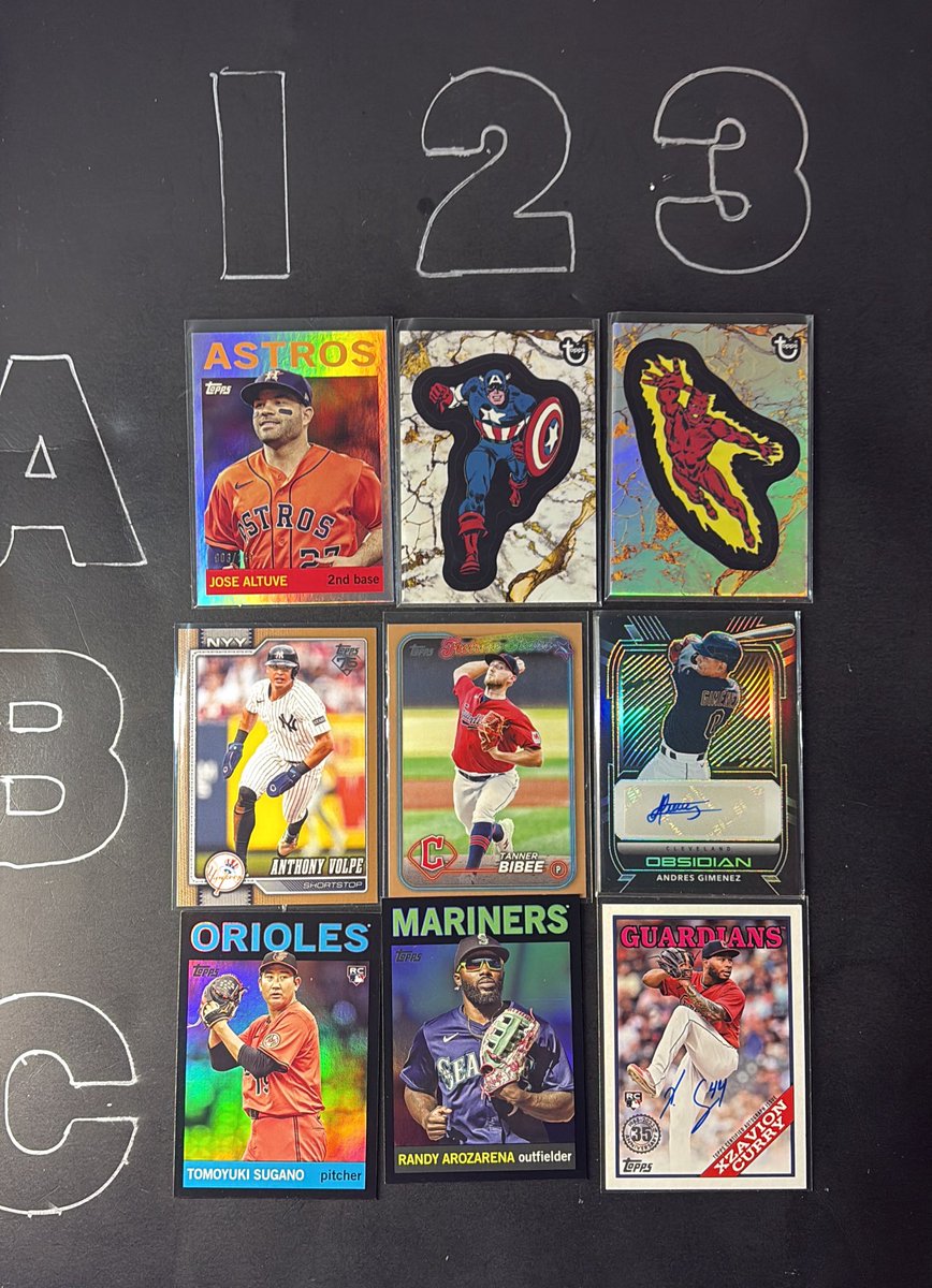 phillycardboard's tweet image. $3 Each

Altuve /149
Volpe /2026
Bibee /2025

Sugano - print lines 

#PCstacks
Stack til 4/3
Shipping In bio