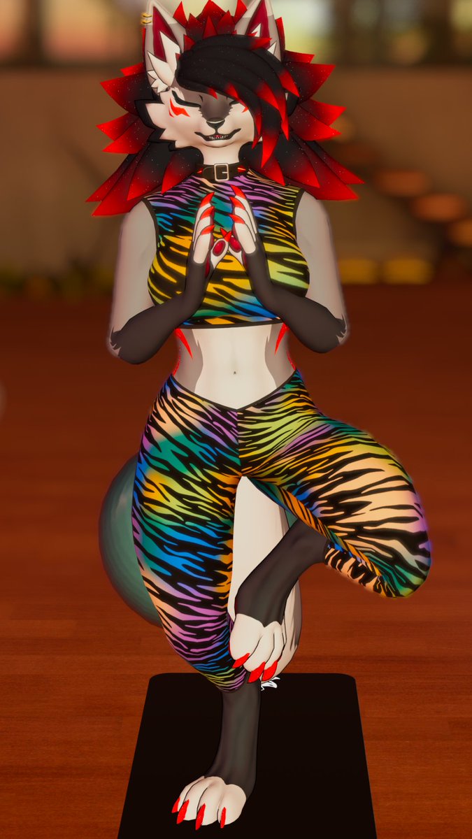 AMWolf_VRC's tweet photo. Presenting the Yoga FlexFit Novabeast Outfit~ I am super excited to be releasing this with the Rawr Exports Team!~

Massive thanks to all my friends who helped work on it~

Purchase link in post below along with turn around Vid &amp; Demo Nova~ https://t.co/6b3DCMu8wZ