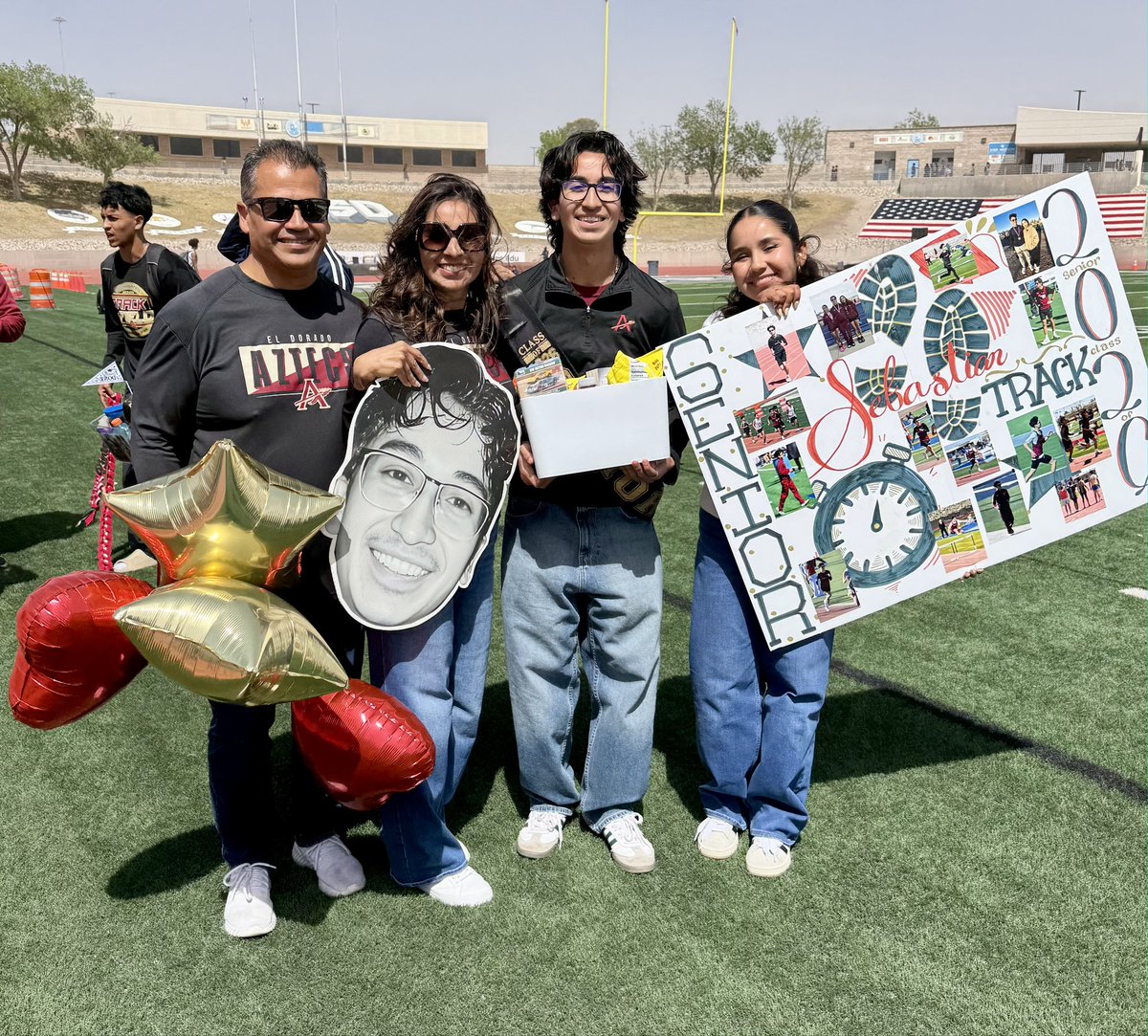 CPinon_AMS's tweet photo. And so it concludes. Four great years of track. We couldn't be happier and proud. The lessons will definitely push you forward and help you with the challenges ahead. Thank you to all his coaches in middle and high school.@tony122671❤️🖤💛 #proudparents #senior26 #empireunlocked https://t.co/pGeJ0Utsbw