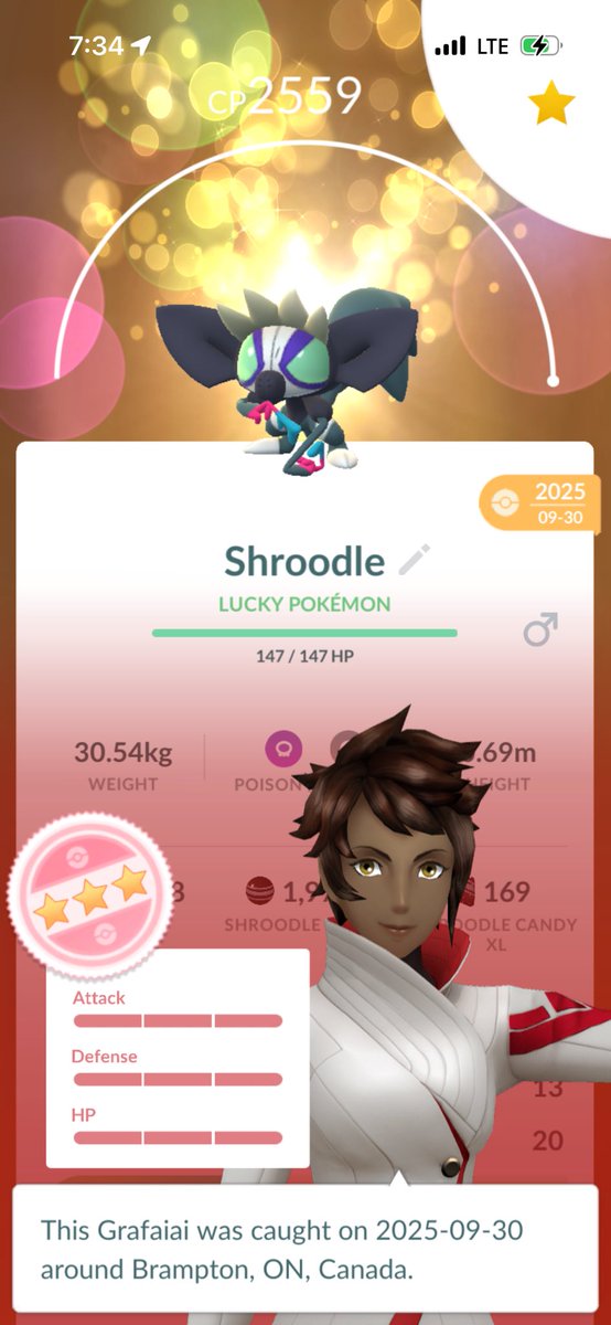 Successful trade Friday. Got a new hundo off my list ❤️❤️ #PokemonGO