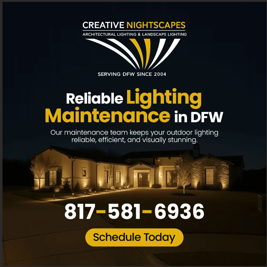 CNightscapes's tweet photo. Keep your outdoor lighting system working reliably with professional maintenance. Inspections, repairs, and adjustments help prevent issues and extend system life.
#OutdoorLighting #LightingMaintenance #CreativeNightscapes https://t.co/MV6Ce7Eifa