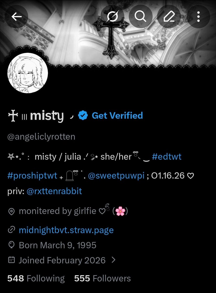 ♰ 𓏼 mіs𝗍ᥡ ◞ tweet media