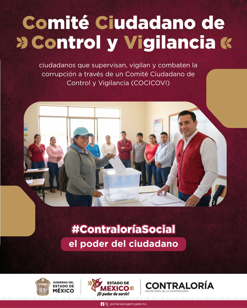 ContraloriaGEM's tweet image. 👥🤝 La participación ciudadana es clave para garantizar la transparencia en la gestión pública. A través de la #ContraloríaSocial, los ciudadanos pueden supervisar que los programas sociales y obras públicas se realicen correctamente.
💻 Infórmate más en:
portal.secogem.gob.mx/contraloria_so…