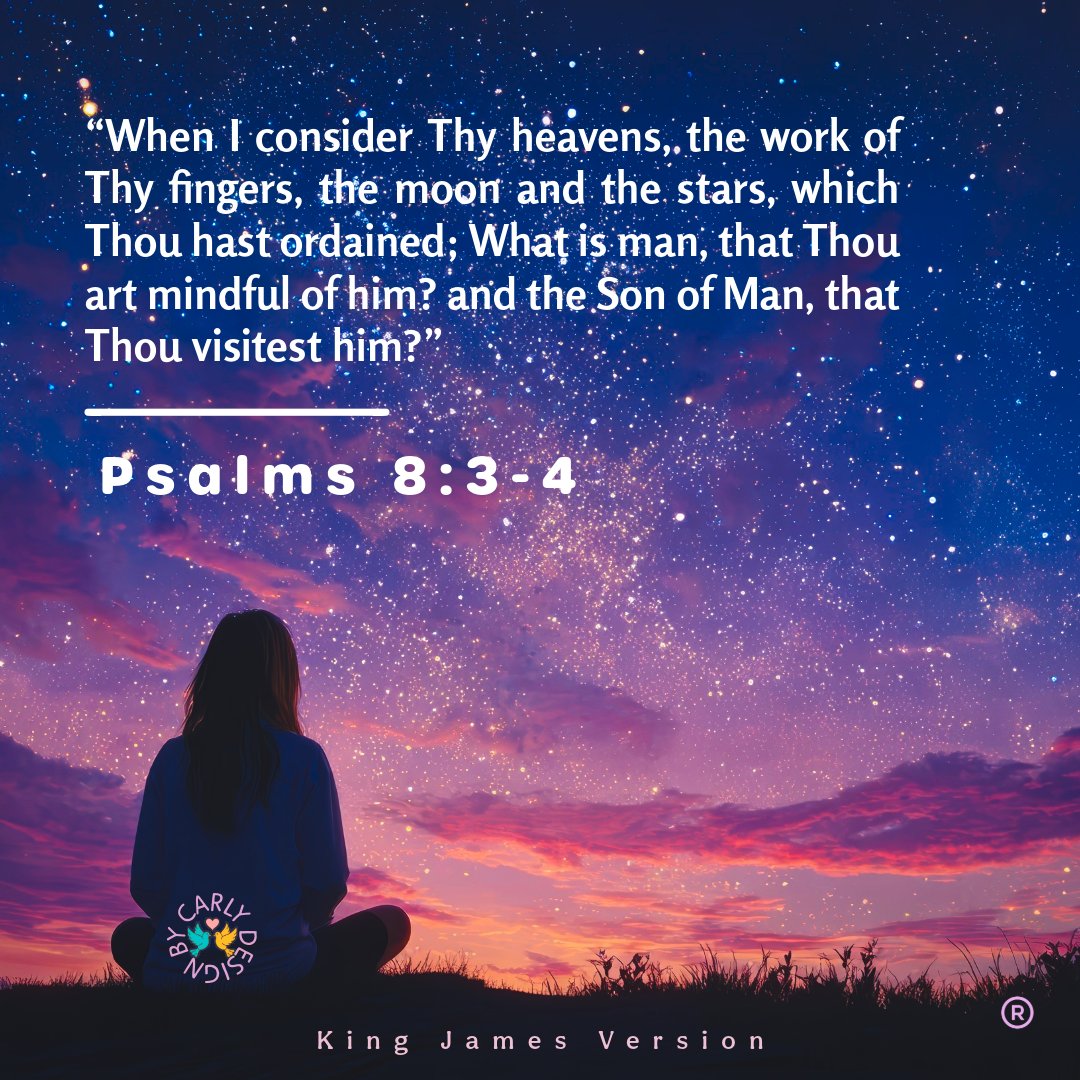 Just_Carly_'s tweet photo. Good night. everyone.
Have a peaceful evening.🙏😴

“When I consider Thy heavens, the work of Thy fingers, the moon and the stars, which Thou hast ordained;
What is man, that Thou art mindful of him? and the Son of Man, that thou visitest Him?”

Psalms 8:3-4 (KJV) ✨ https://t.co/ERDZzY4CKA