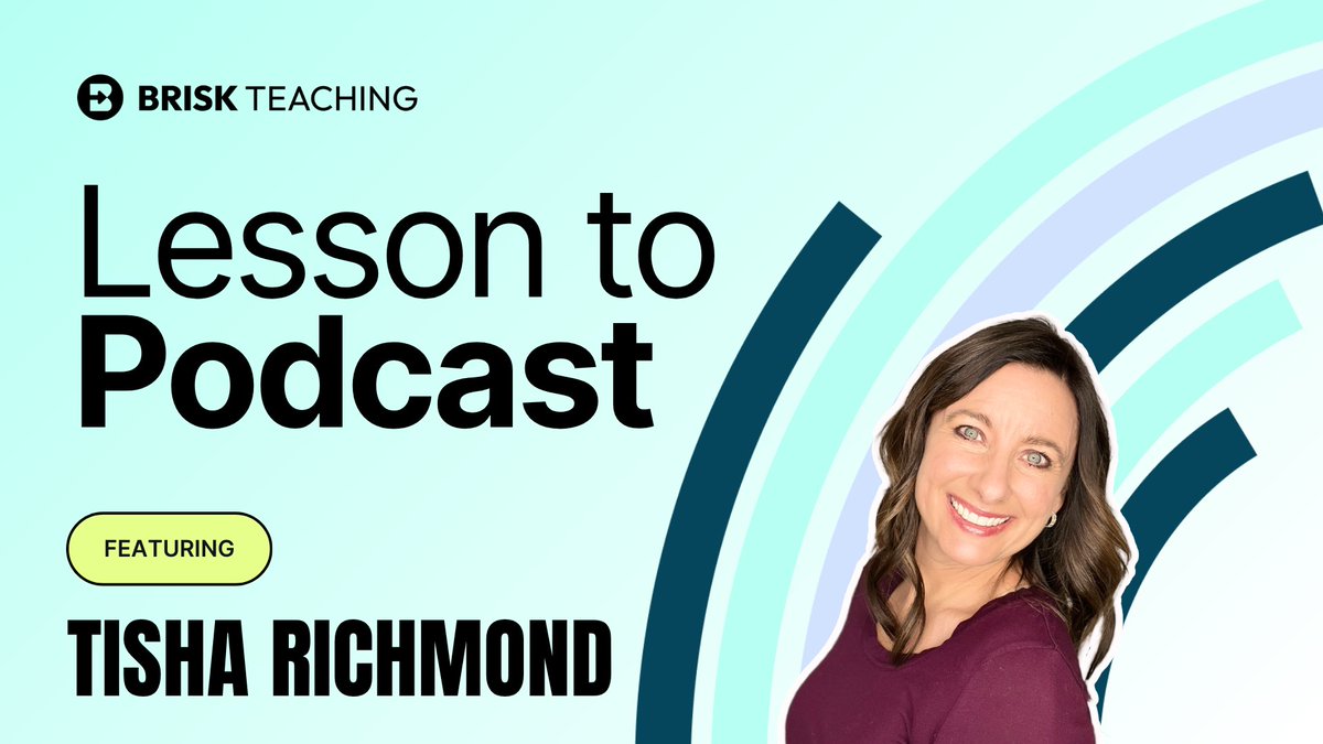 tishrich's tweet photo. What a joy and honor to be the 1st featured guest on the new @briskteaching Educator Voices series hosted by two of my favorite people…@ElisaBostwick and Eddie Small!

Watch the episode here! https://t.co/Wm6ZNdFqr1

Get 3 months of premium features free: https://t.co/2F2cqY8Tt6 #CTE #AI #education
