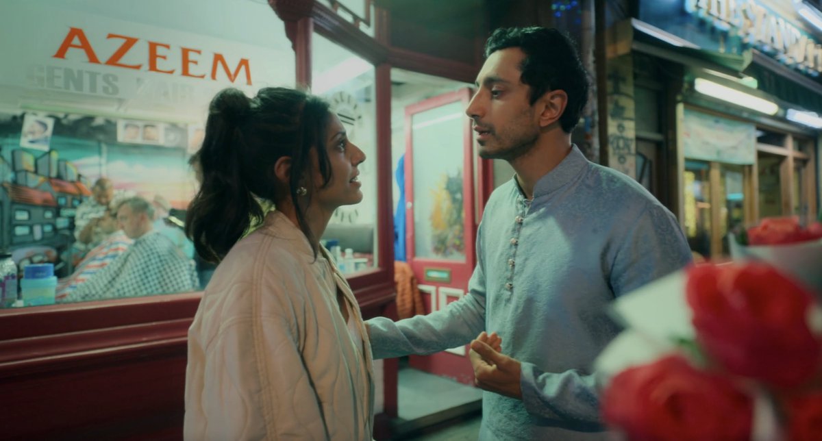 Iawolfes's tweet photo. riz ahmed and ritu arya's chemistry in episode 4 of #Bait i'm obsessed...need them to do a rom-com immediately https://t.co/CwOL48Tiqa