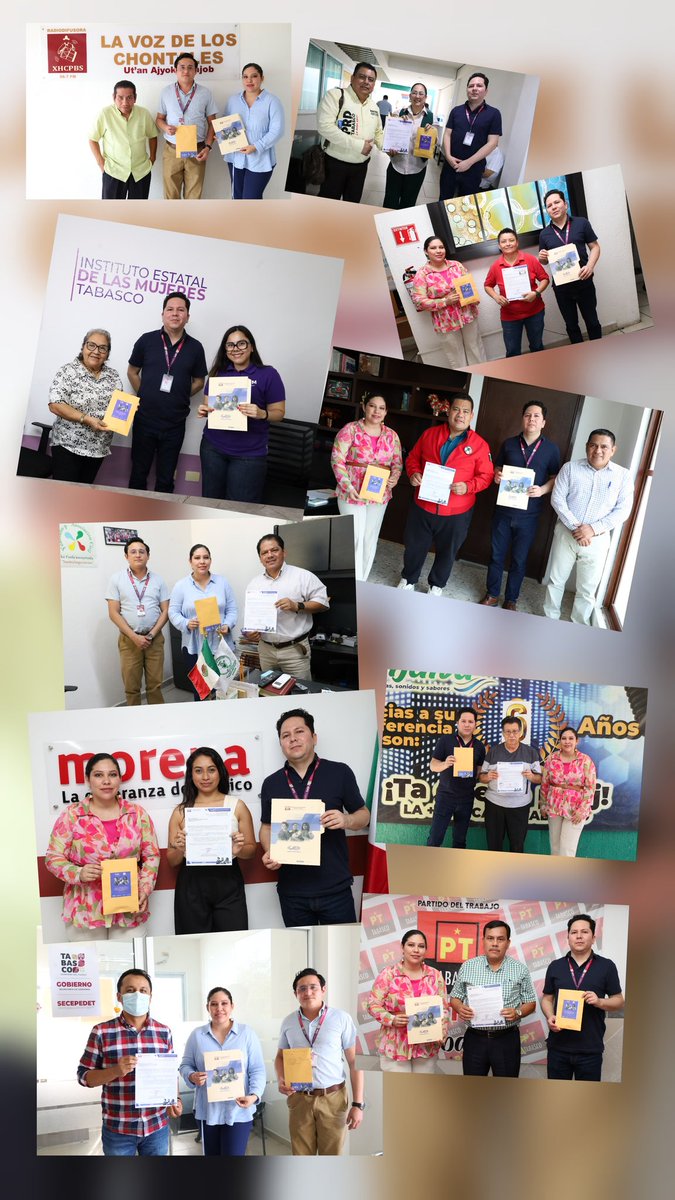 IEPCTabasco's tweet photo. Personal del Servicio Profesional Electoral Nacional (SPEN) del #IEPCTabasco llevó a cabo una jornada de vinculación institucional, con el propósito de brindar la máxima difusión a la campaña “Nuestras Voces Cuentan”.

Esta actividad tuvo como objetivo sumar aliados estratégicos que contribuyan a amplificar el mensaje en favor de la participación política de las mujeres indígenas. En ese marco, se realizó la entrega formal de invitaciones dirigidas a:

• Partidos políticos.
• Radios comunitarias e indígenas.
• Instituciones vinculadas con la defensa de los derechos humanos y la igualdad.

La jornada fue encabezada por la Coordinadora de Educación Cívica, Elizabeth Ibarra Uriostegui; el Coordinador de Participación Ciudadana, Ricardo Alfredo Rosique Román; y el Asistente Técnico de Participación Ciudadana, Jorge Alberto Saraoz Dozal.

"Tu participación, es nuestro compromiso"
https://t.co/RbWgyIxj6j 
#SPENIEPCT