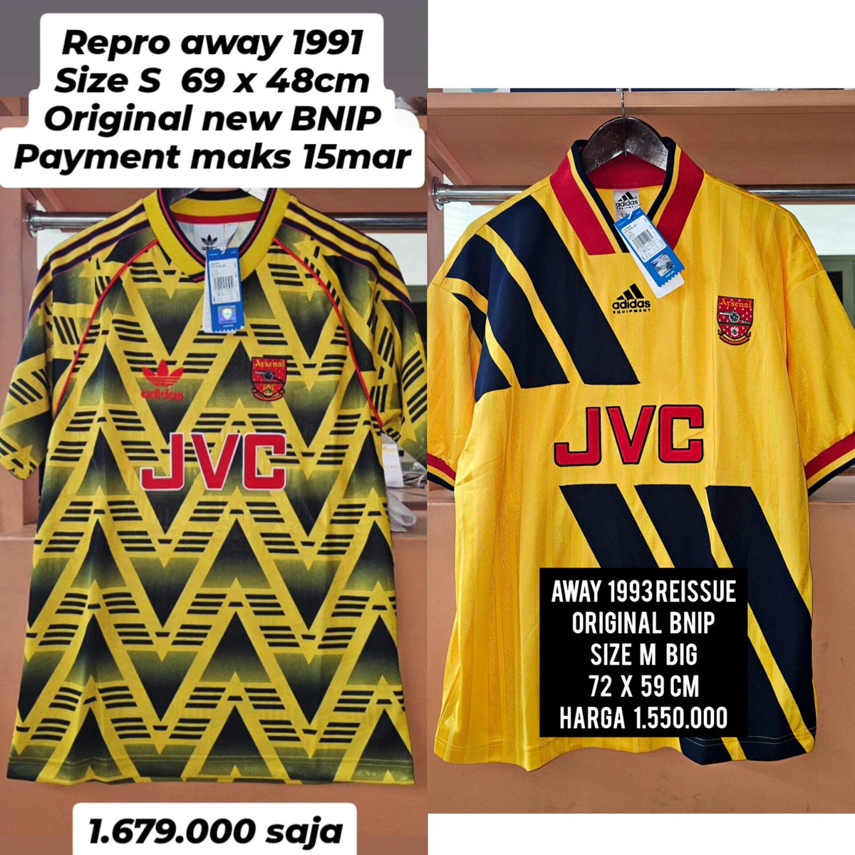 futebolre's tweet image. #forsale #1565
#Arsenal Home25-26 S,M,L,XL 950-999 APRIL HARGA NAIK
WA 0895 33284 3252 MP +admin
id.shp.ee/s2vrNxHe
Thanks om @Jerseyforum @fajarrusalem @TitipLawas  @jerseysneil @jerseycadangan @aldibawazier_ @adipati_store @NangorianSports @agatanisapohan @BaliFootballShp