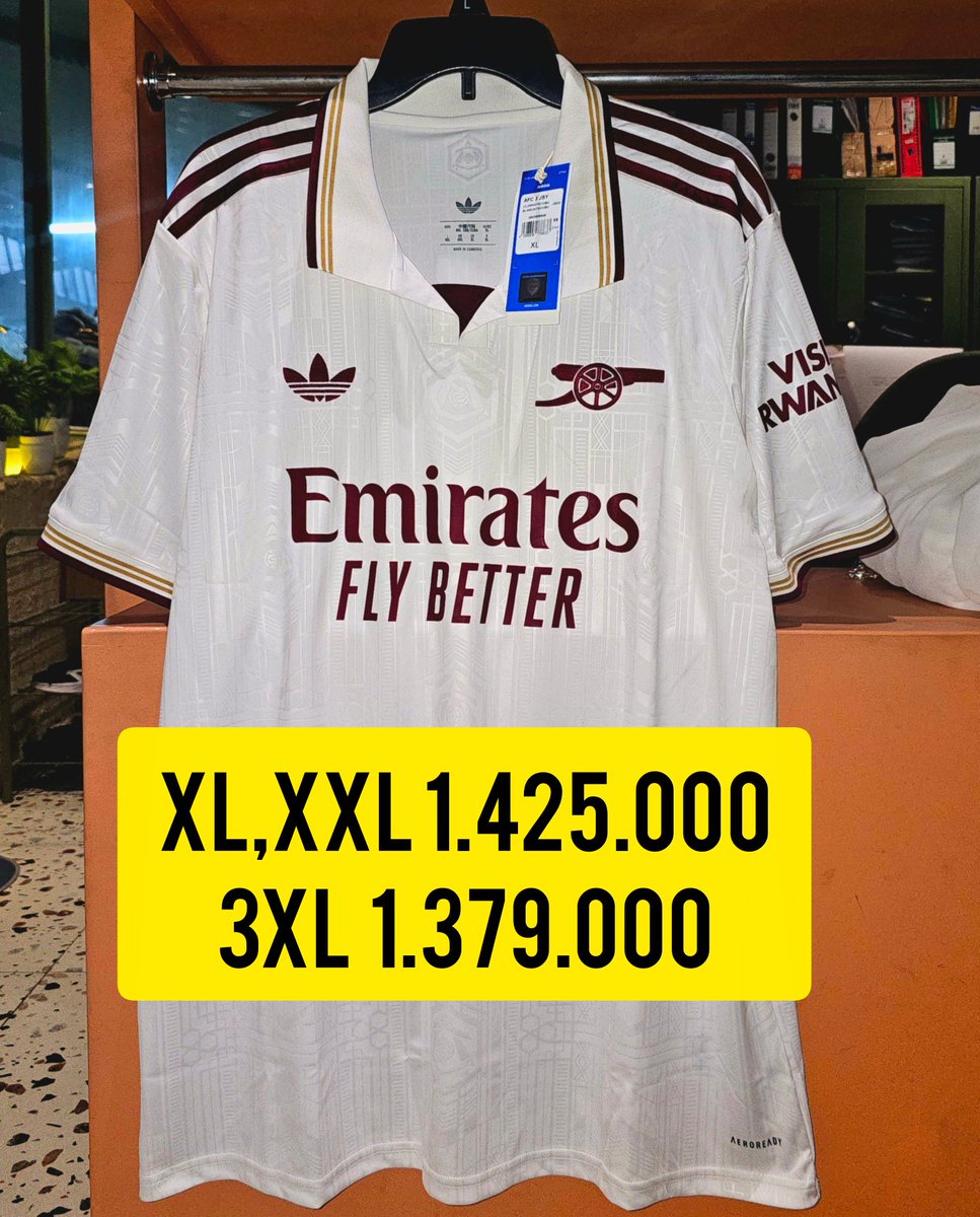 futebolre's tweet image. #forsale #1565
#Arsenal Home25-26 S,M,L,XL 950-999 APRIL HARGA NAIK
WA 0895 33284 3252 MP +admin
id.shp.ee/s2vrNxHe
Thanks om @Jerseyforum @fajarrusalem @TitipLawas  @jerseysneil @jerseycadangan @aldibawazier_ @adipati_store @NangorianSports @agatanisapohan @BaliFootballShp