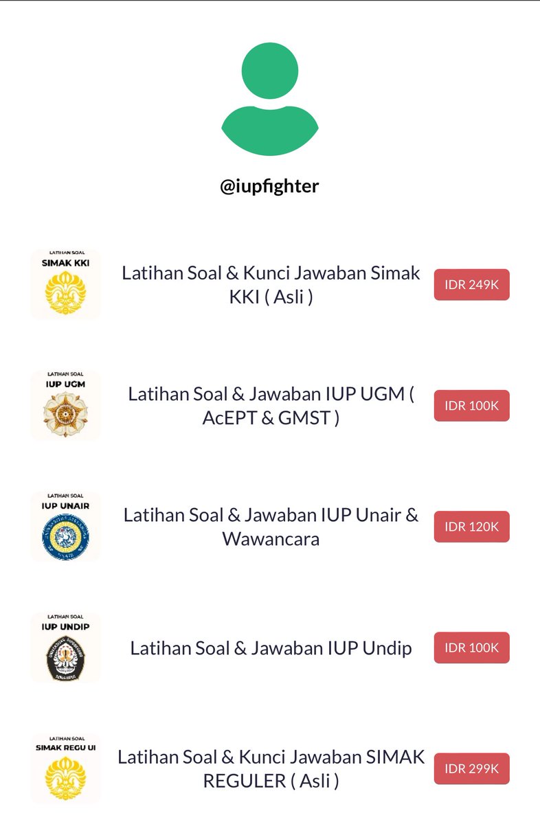 Les & Latsol - IUP ITB, UGM,UNAIR,UNDIP, SIMAK KKI tweet media