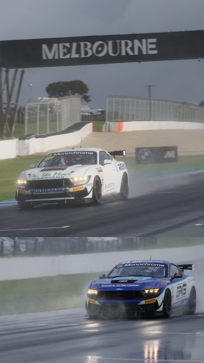 #GT4Australia - The <a href="/FordMustang/">Ford Mustang</a> will start out front for the first race of the season with RM Racing Cars Coming in P2 and Gomersall Motorsport in Pole for the Silver-AM Class and P3 overall. 

P2-RM Racing Cars
P3-Gomersall Motorsport 
P4-Multispares Racing