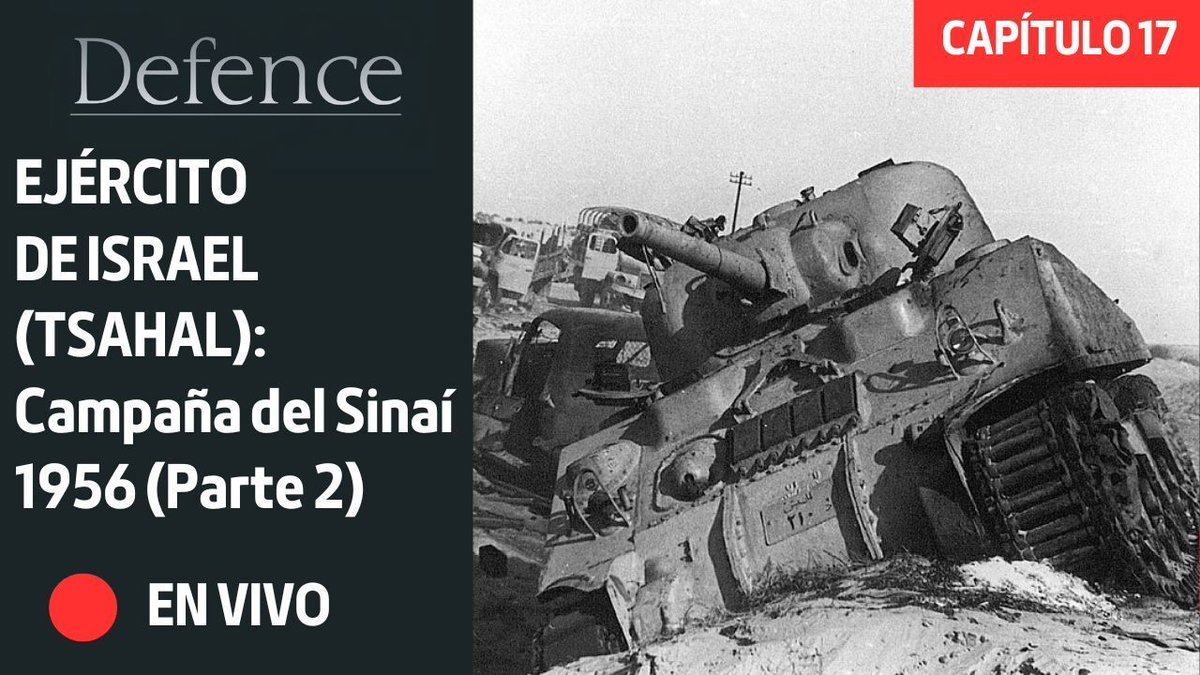 A las 21:15 estaremos estudiando la segunda parte de la Campaña del Sinaí de 1956, en el ciclo sobre la Historia del Ejército de Israel.

LInk: youtube.com/live/Z0jDSV58I…