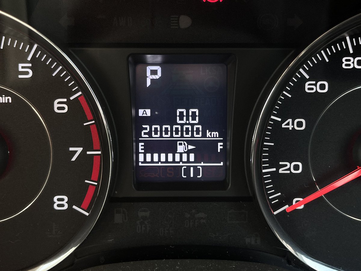 フォレスター20万キロ達成しました！ まだまだ元気に走ります 