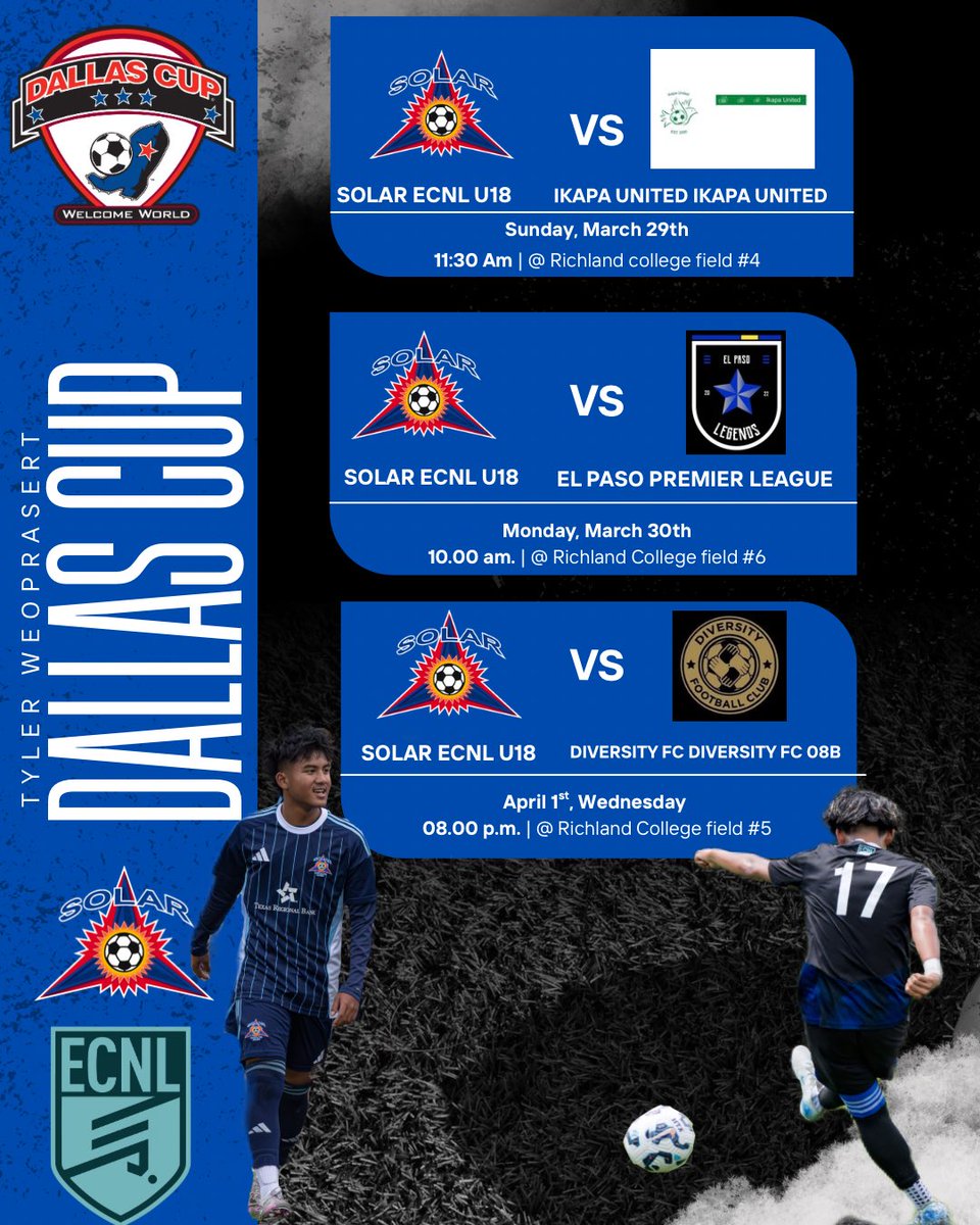 tylerweoprasert's tweet photo. My 2026 Dallas cup Schedule!  🗓️⏳… https://t.co/OaZQcNIKc9