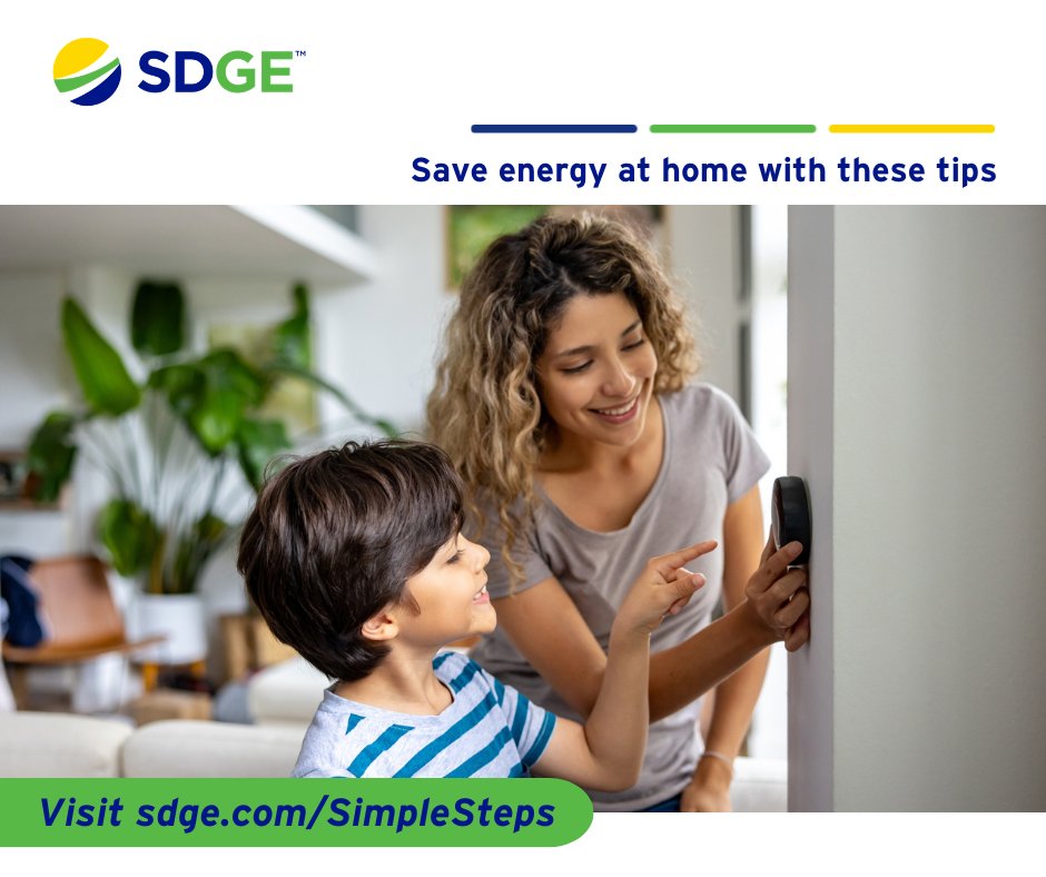 If you have a natural gas furnace, check filters once a month and replace them regularly. A dirty filter makes your furnace run longer and use more gas.
Visit sdge.com/SimpleSteps for additional winter energy-savings tips. #sdge #SDGEassist