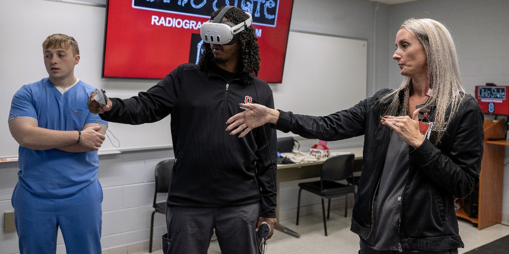 osuhrs's tweet photo. We’re taking radiography training to the next level with immersive VR labs that let students practice real-world imaging skills in a safe, hands-on environment. Learn about at new VR Lab at https://t.co/dtJY52L9iP https://t.co/AM75Asdrtz
