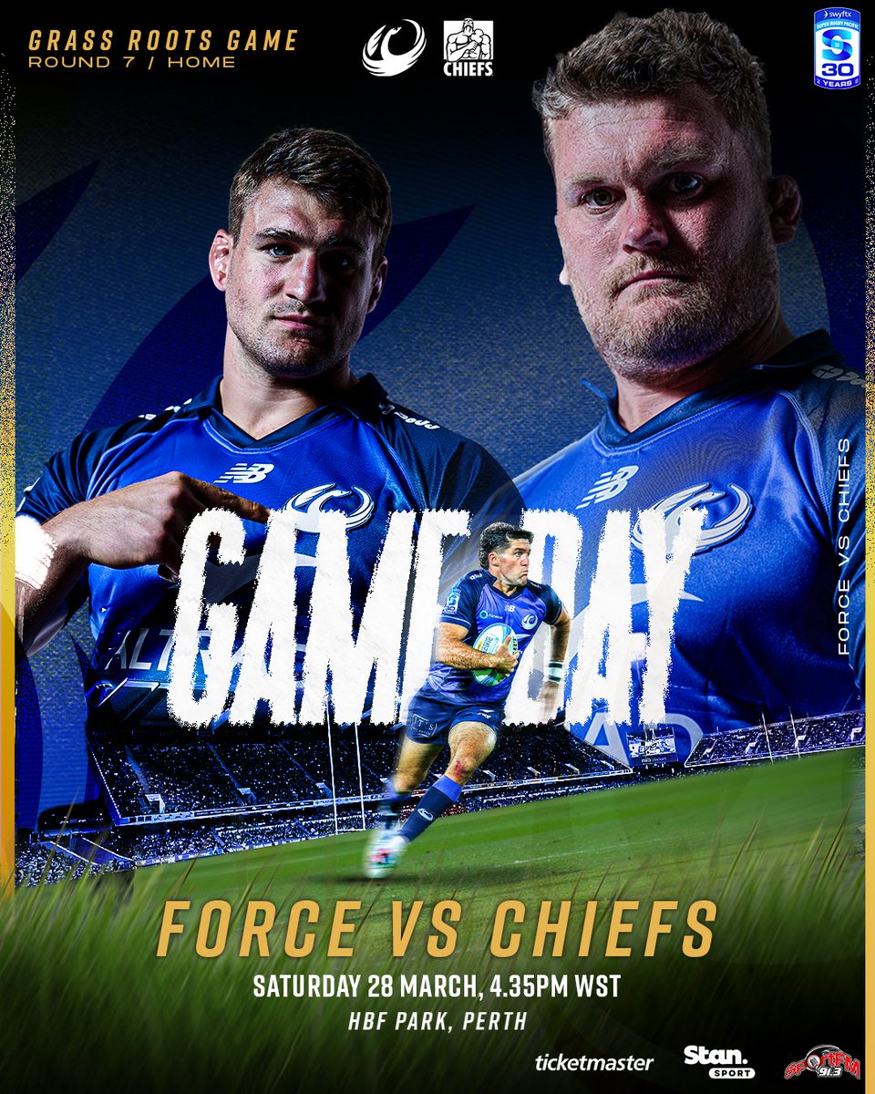westernforce's tweet image. Match day mode ON!

#StrongerTogether 
#GrassRootsGame
#SeaOfBlue