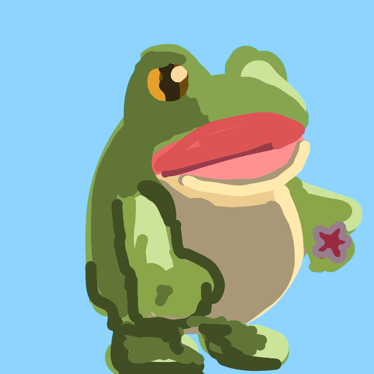 スマホのアイビスペイントを使い、指で描いたスケッチ(所要時間20分)。

指で描くの難しい🤣

 #スケッチ #ibisPaint