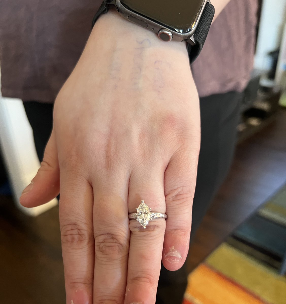 nootoosha's tweet photo. Update: WE’RE ENGAGED IM SO HAPPY IM GONNA PEE https://t.co/JmnDj2aGkm