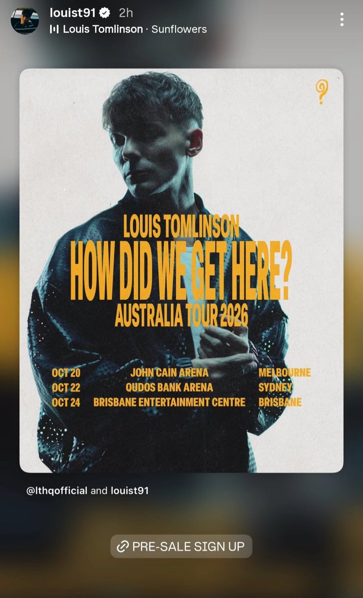 Louis Tomlinson Australia 🇦🇺/NZ 🇳🇿 Updates tweet media