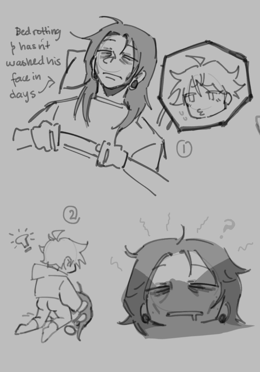 fisht0ru4's tweet photo. @ketzeeeeel A depressed geto not wanting to do his skincare routine and gojo taking care of it for him https://t.co/aHRkNFMA5f
