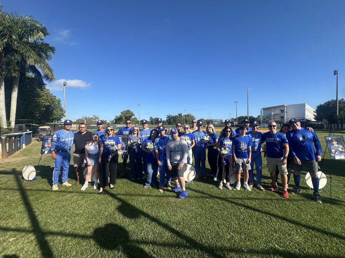 PrincipalFLhigh's tweet photo. What a perfect night to play ball ⚾️! Tonight we celebrated our talented Senior Baseball players &amp; their families. Thank you to our baseball families who made tonight so special. We have the absolute best families @FlhsOfficial ! 💙🤍@BCPSDirector @HalehDarbar @FlyingLsAthlete https://t.co/yKxYYORudu