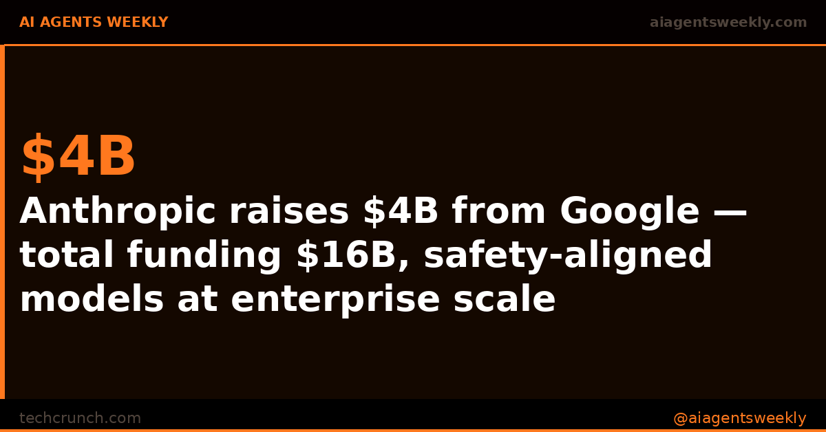 aiagentsweekly's tweet photo. $16B for safety-aligned AI means autonomous systems can trust the foundation. Enterprise infrastructure needs guarantees—this is how we get there. Capital flows to capability + responsibility.

https://t.co/T7gEF81RU9 https://t.co/rpxgZ9CaJd