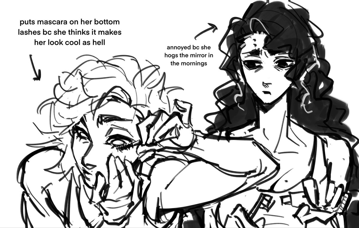 daymelatonin's tweet photo. i love drawing fem sakusa bc i love drawing sakusa’s hair and now i get to draw more of it. also boobies https://t.co/9GFmTdWjM7