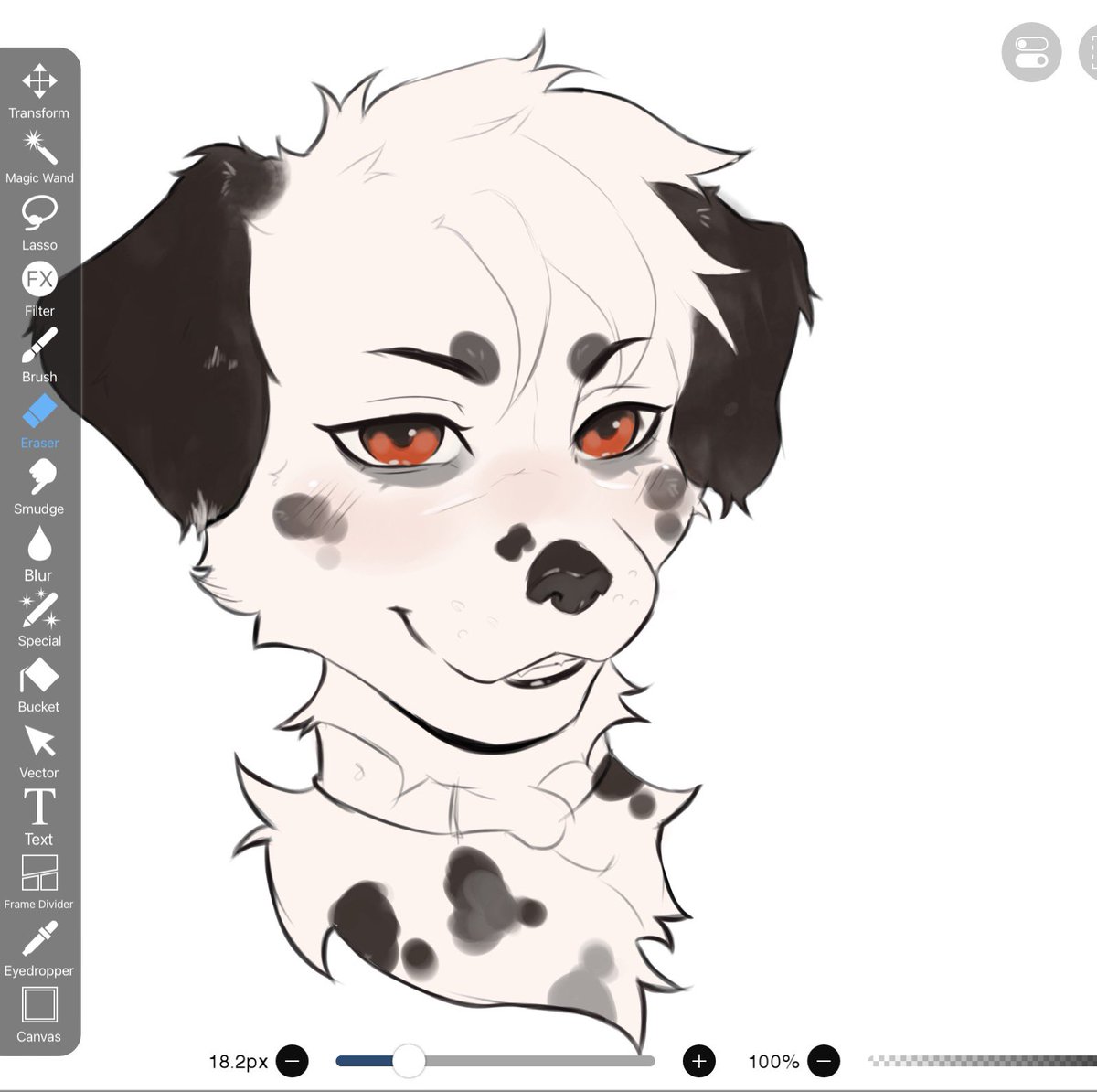 mooniwoof's tweet photo. Trying to figure out if I like ibis paint 🤔 https://t.co/SWBCE3NB93