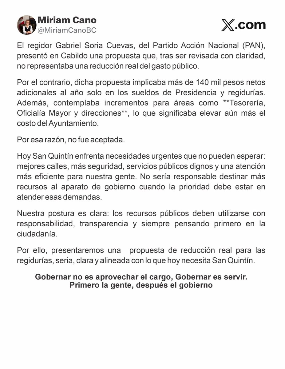 Miriam Cano tweet media