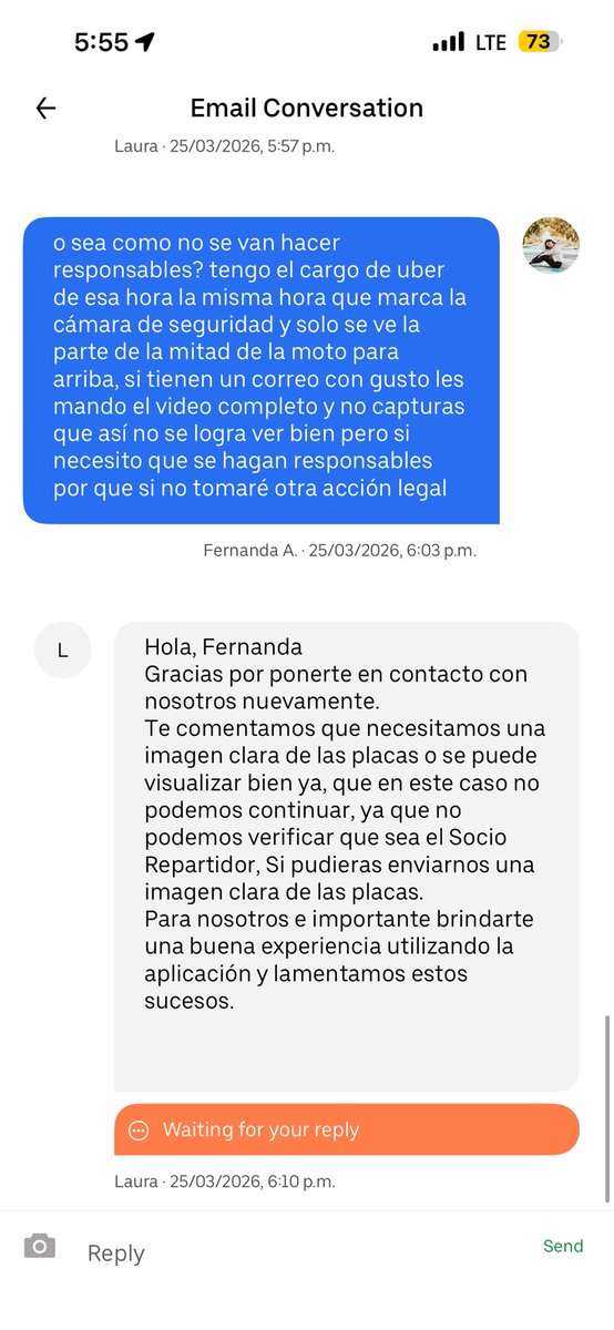 feeralfaror's tweet photo. @Uber_MEX @Uber_Support  un repartidor de uber chocó contra la pluma de entrada de mi cerrada y no quieren hacerse cargo para cubrir los gastos de reparación, se les mando fotos, hora de entrada y hasta ellos mismos confirmaron el repartidor y no quieren hacerse responsables https://t.co/HftA4jL1Vr