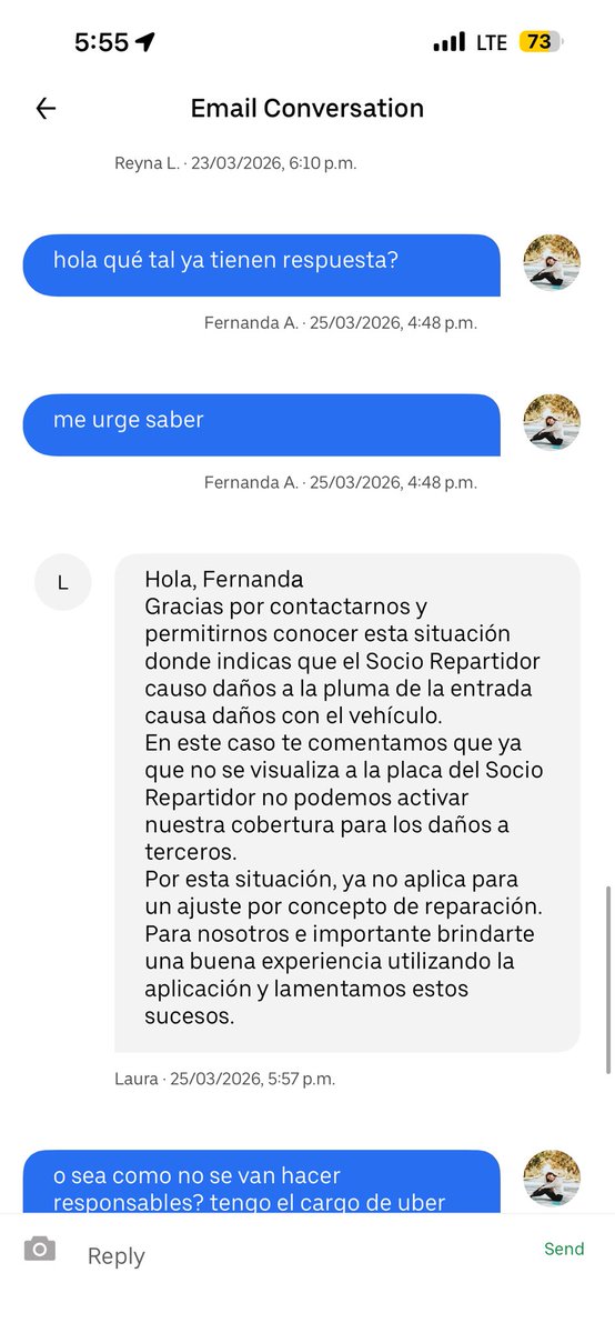 feeralfaror's tweet photo. @Uber_MEX @Uber_Support  un repartidor de uber chocó contra la pluma de entrada de mi cerrada y no quieren hacerse cargo para cubrir los gastos de reparación, se les mando fotos, hora de entrada y hasta ellos mismos confirmaron el repartidor y no quieren hacerse responsables https://t.co/HftA4jL1Vr