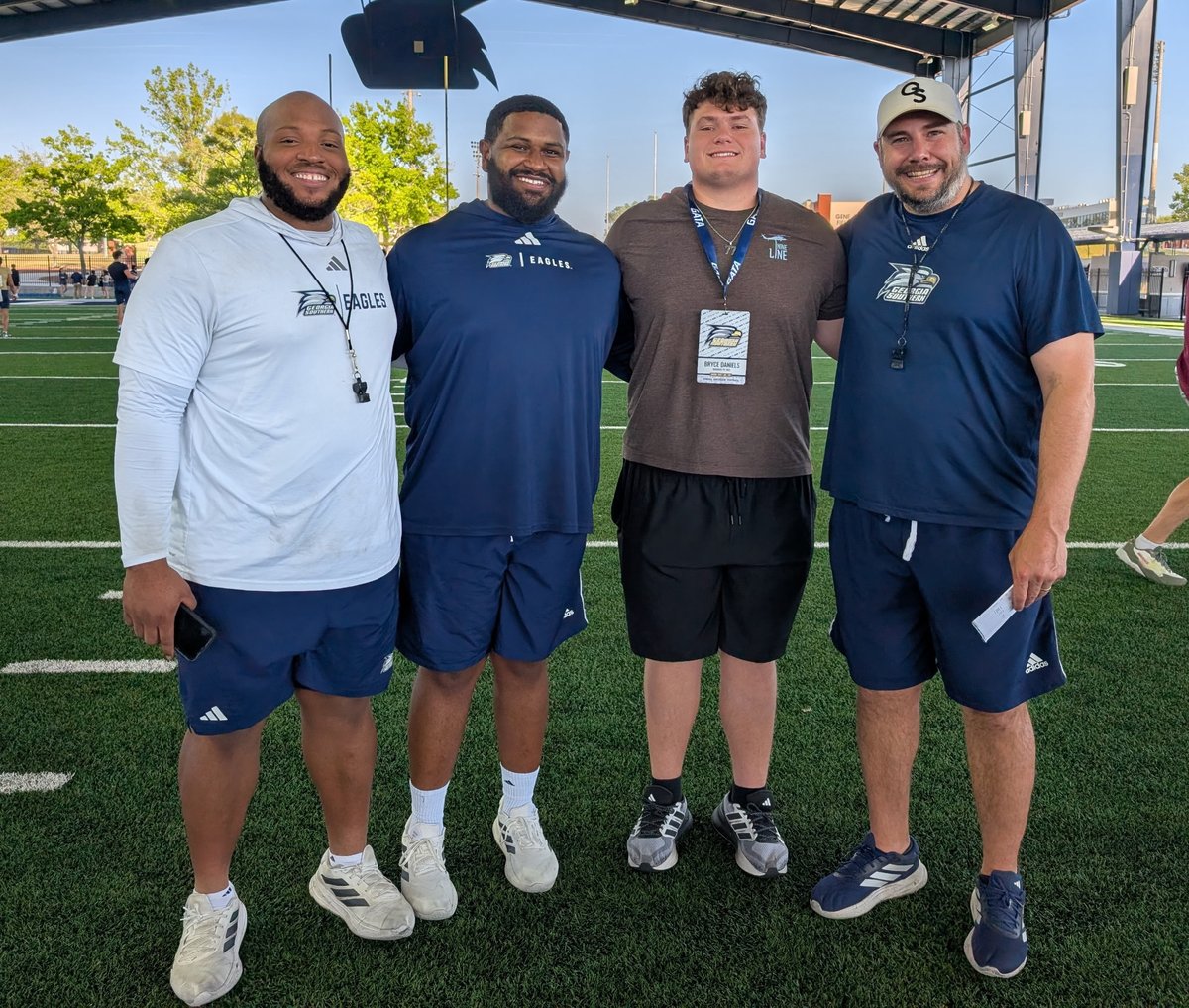 BryceDaniels_OL's tweet photo. Had an outstanding day at Georgia Southern University. #GATA @GSCoachHelton @CoachZLankford @keenanmurphy77 @CrowderKhalil @CoachRyanAplin @GSAthletics_FB @GregDaniels_OL @BuchholzFB @RPOrecruits @DanLaForestFB @Coachcliff904 @BenGChase @PrepRedzoneFL @apgsu3 https://t.co/GPB0PiOs8I