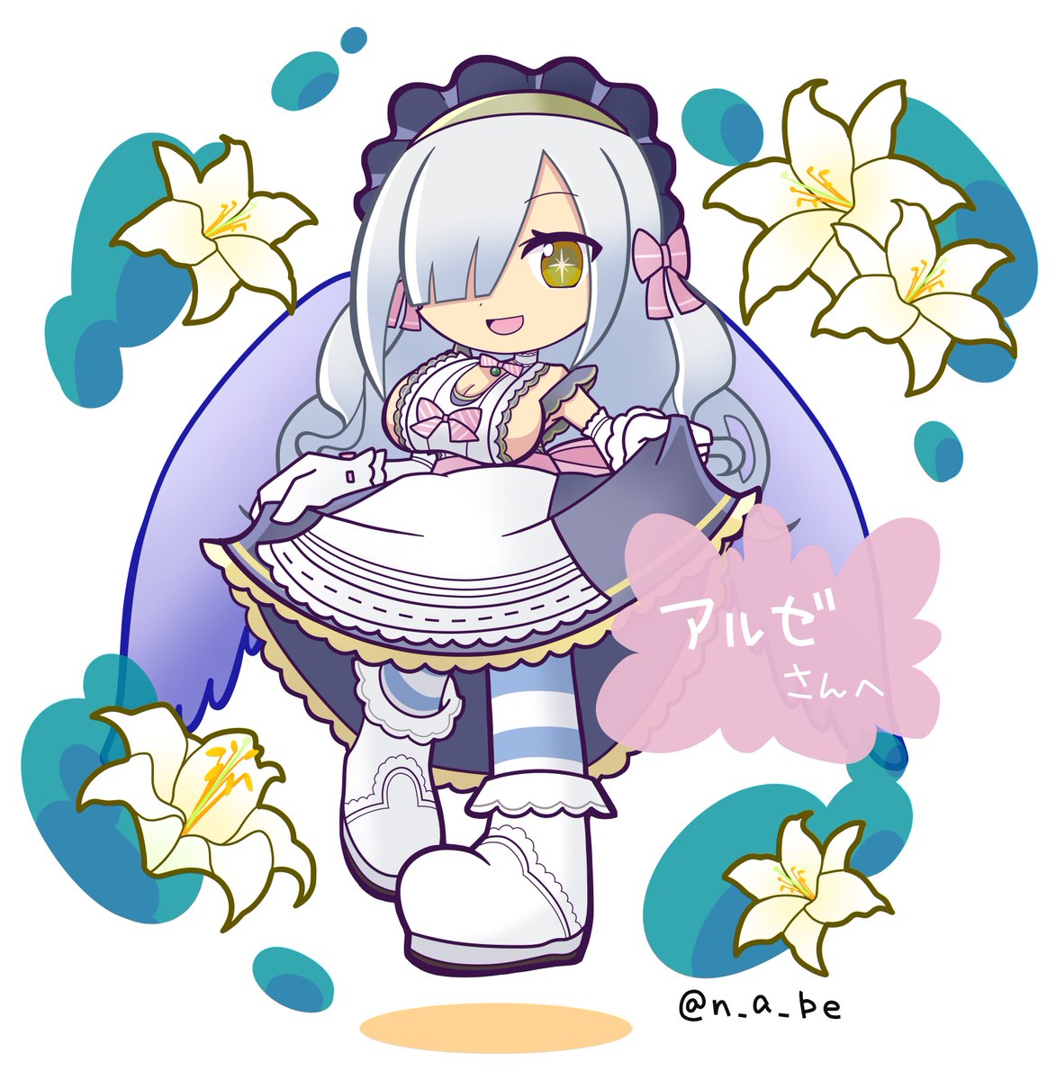 n_a_be's tweet photo. skeb納品しました🎀 https://t.co/Qw3bXERLOP