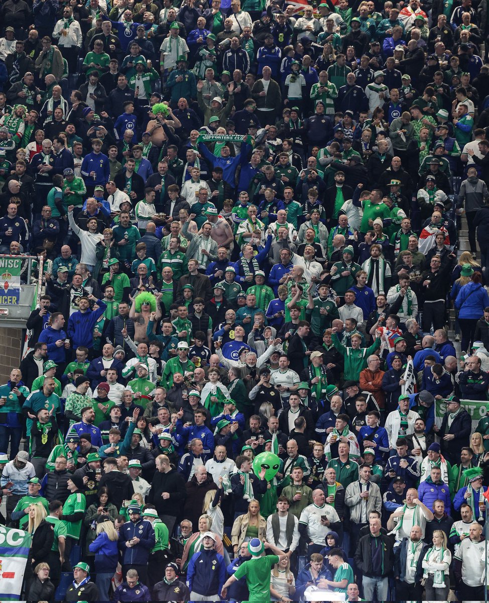 Seriously.
The amount of Italians that have DM is amazing.
Northern Ireland supporters tried to sing the Italian National Anthem in respect.