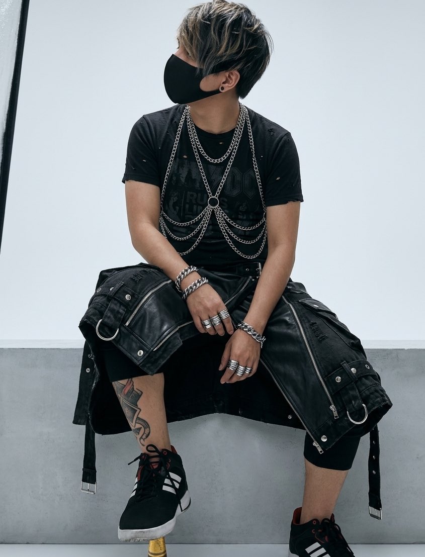 AlexFoxx26's tweet photo. Es un oufit que me hice inspirado en la vestimenta de lalisa en rockstar #rockstar #kpop #lalisa https://t.co/IDcCsssO87