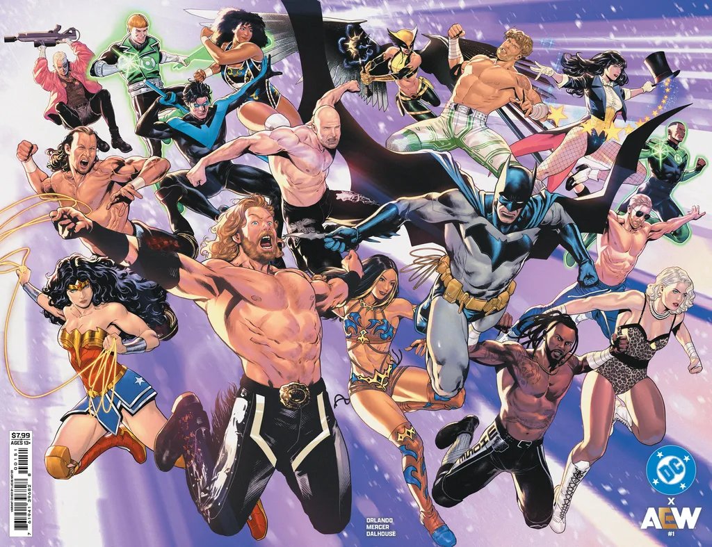 Edwin Batman DC x AEW #1 Cover