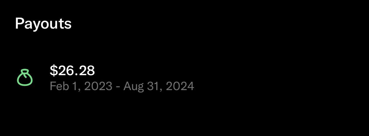 This was my first ever X Payout! What was yours?
