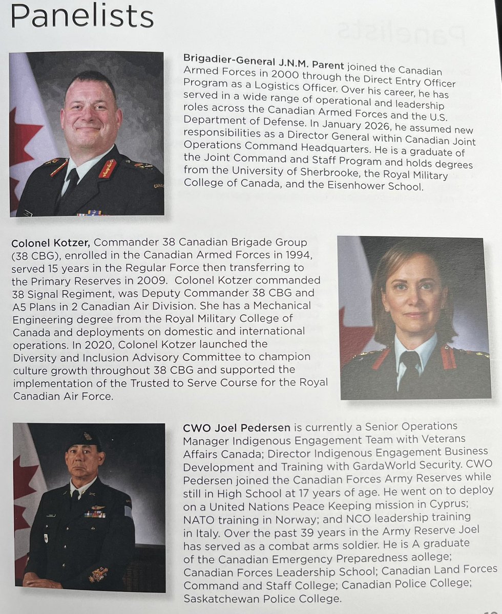 joel_186's tweet photo. U of Calgary Centre of Military, Security &amp; Strategic Studies. @CanadianArmy Landpower Conference.  Incredible two days of Leaders &amp; speakers.  Grateful. Informed. 
>>>——>
#TRC 
#UNDRIP
#History 
#Modernization https://t.co/0uKIWGlXEZ