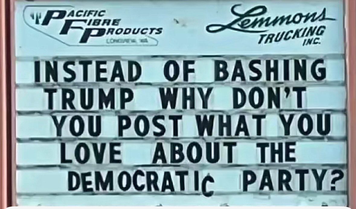 TheSnowMan72's tweet image. This is a question that #Demcrats still can't answer.  They love to bash #Trump, but they will never post what they love about the democratic party.  Prove Me Wrong.