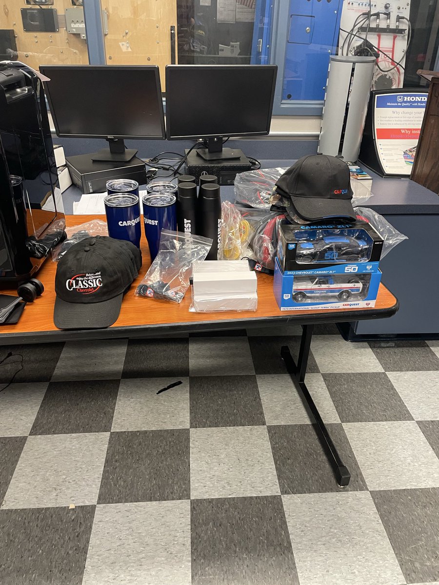 Auto_Tech_LCISD's tweet photo. Shh! Here’s a sneak peek of some goodies we are giving away tomorrow at Auto Fest 2026! https://t.co/xN23VpJIXQ