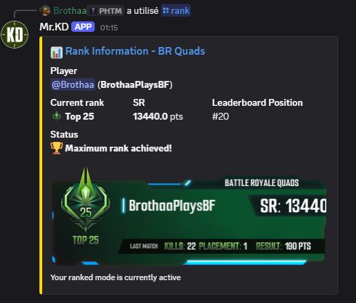 top20 ranking sur le discord BF6 ranked EU