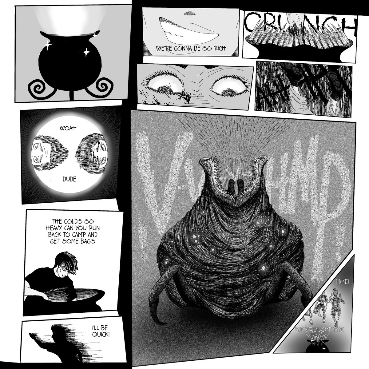 NahshonNether's tweet photo. Today I’ll be mimicking saint Patrick’s day🌈🍀
#horror #manga #comic https://t.co/NiAUFiUQkZ