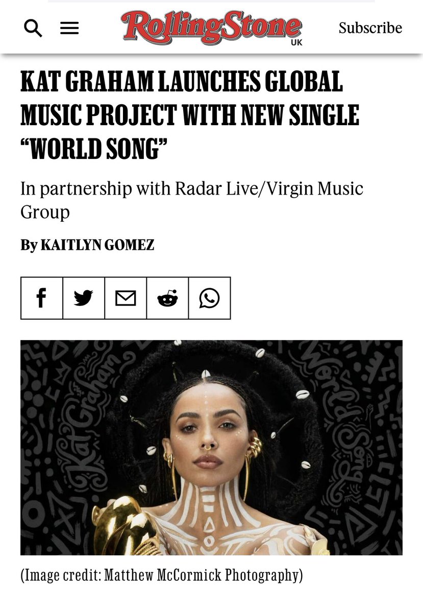 RADARRECORDINGS's tweet photo. Out Now @KatGraham “World Song” https://t.co/Wm73bCsSli