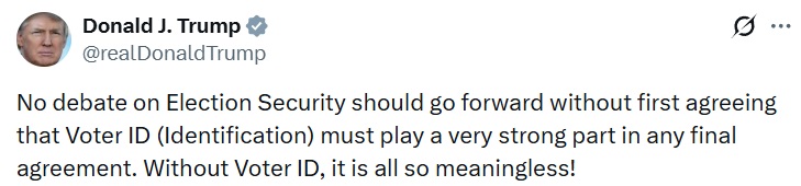 Commentary Donald J. Trump Posts From Truth Social tweet media