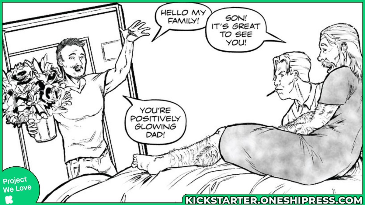 OneshiPress's tweet image. "The Family Business" by @Hail_King_Rex and Ricardo Alvez is a bittersweet take on modern mythology! 

 It's part of the Loose Ends Anthology, live now at kickstarter.oneshipress.com  

#looseendsanthology #familybusiness #KyleLawrence #RicardoAlves