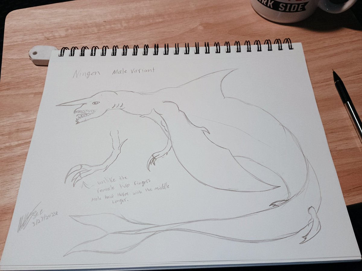 TetraSToMW's tweet photo. My take of the Ningen. Male and Female variants. Ink version coming soon.
#Cryptids #Cryptozoology #Ningen #Monsters https://t.co/VLoWDu9g9f