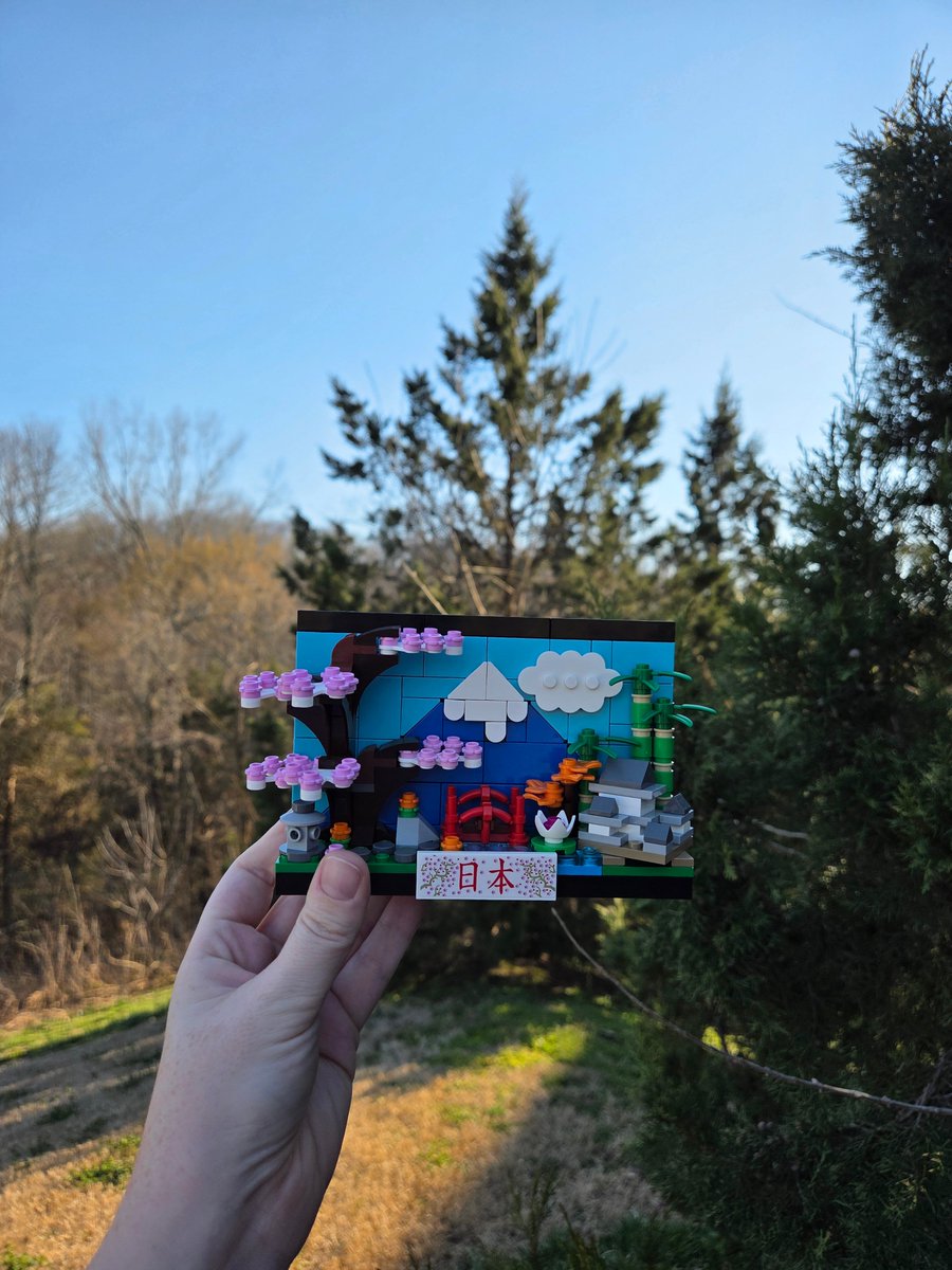 JETAAUSA's tweet photo. JETAA USA Chapter Leaders recently met online for a team-building (and brick-building) session with the LEGO Japan Postcard set. We built the sets together online and then took photos in local spots that remind us of Japan. Enjoy these participant photos! Japan is always nearby! https://t.co/RMlPDn0fn9