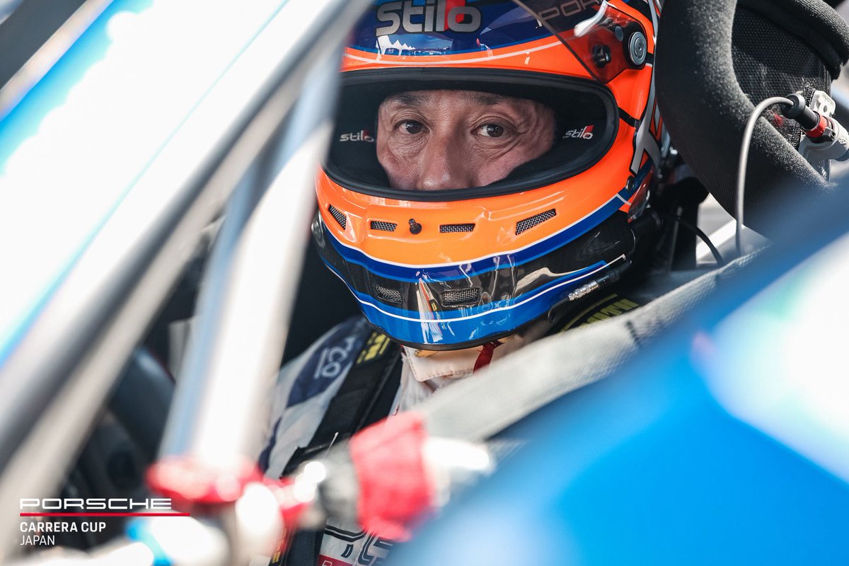 CREF_MotorSport's tweet photo. 鈴鹿F1•PCCJ は今日は予選日。

昨日と同じく快晴のなか、10時20分から30分の予算が始まります。

F1のピレリタイヤのラバーの乗った路面に苦労してますが、対策も立てて臨みます。

#pccj #porsche #carreracup #japan #suzuka #f1 #鈴鹿 #カレラカップ #ジャパン #準備 #cref #クレフ #予選　#qualify